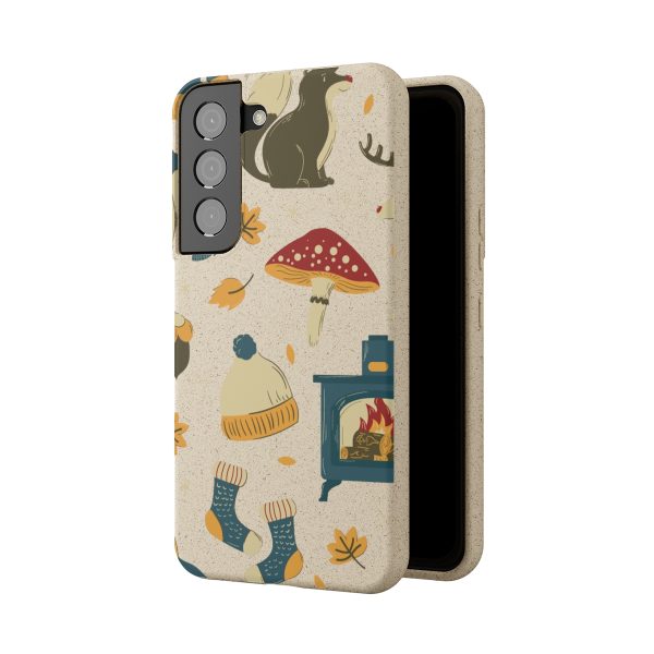 Autumn Animals & Mushrooms on Biodegradable Cases - Image 140