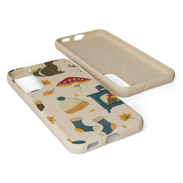 Autumn Animals & Mushrooms on Biodegradable Cases - Image 142