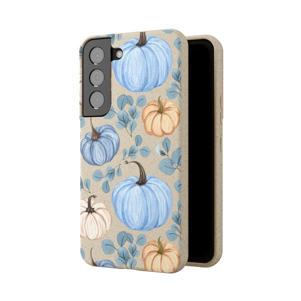 Blue Pumpkins on Biodegradable Cases - Image 140