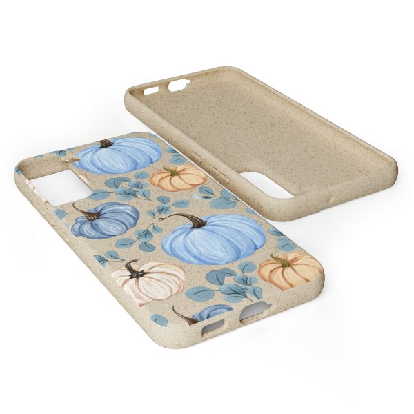 Blue Pumpkins on Biodegradable Cases - Image 130