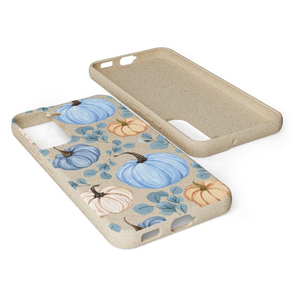 Blue Pumpkins on Biodegradable Cases - Image 124