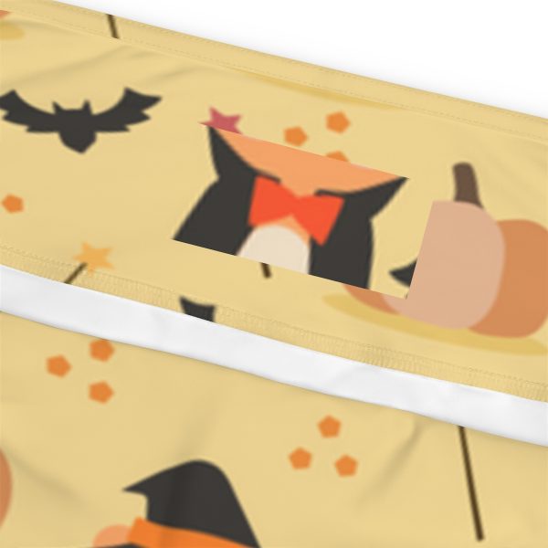 Cute Halloween Bear Witch Pumpkin Plus Size Leggings - Image 8