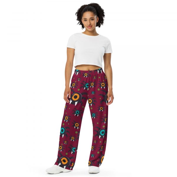 One-Eyed Monster Halloween All-over print unisex wide-leg pants