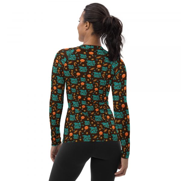 Trick or Treat Halloween Women's Rash Guard - Image 2