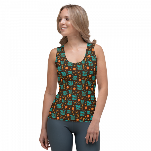 Trick or Treat Halloween Pattern Sublimation Cut & Sew Tank Top - Image 2