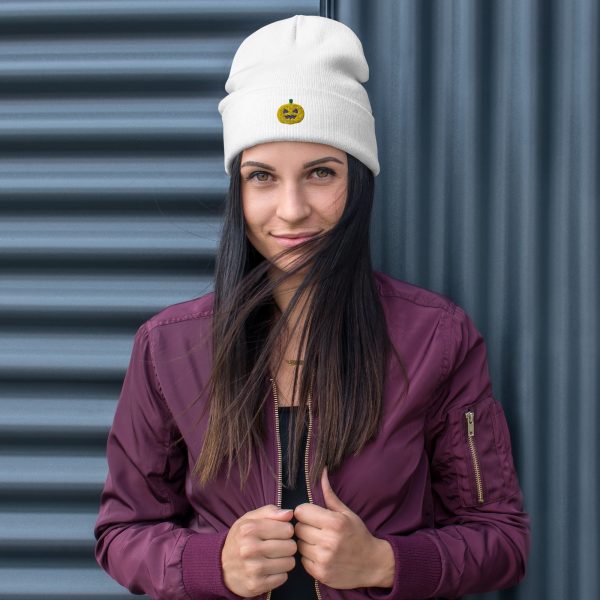 Pumpkin Patch Embroidered Beanie